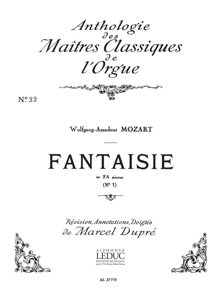 Fantaisie En Fa Mineur N01